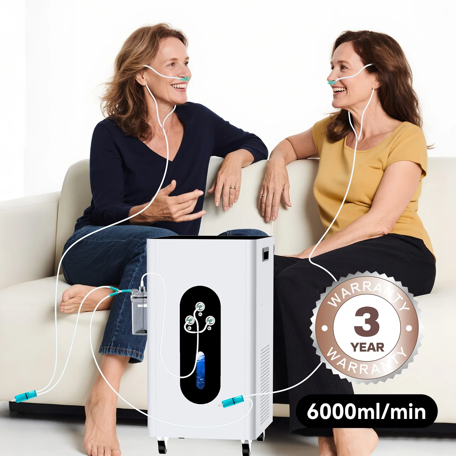 Suyzeko Clinic -ligent Touch Control Hydrogen Inhaler Hydrogen Therapy Equipment Custom Flow Rate for Daily Wellness