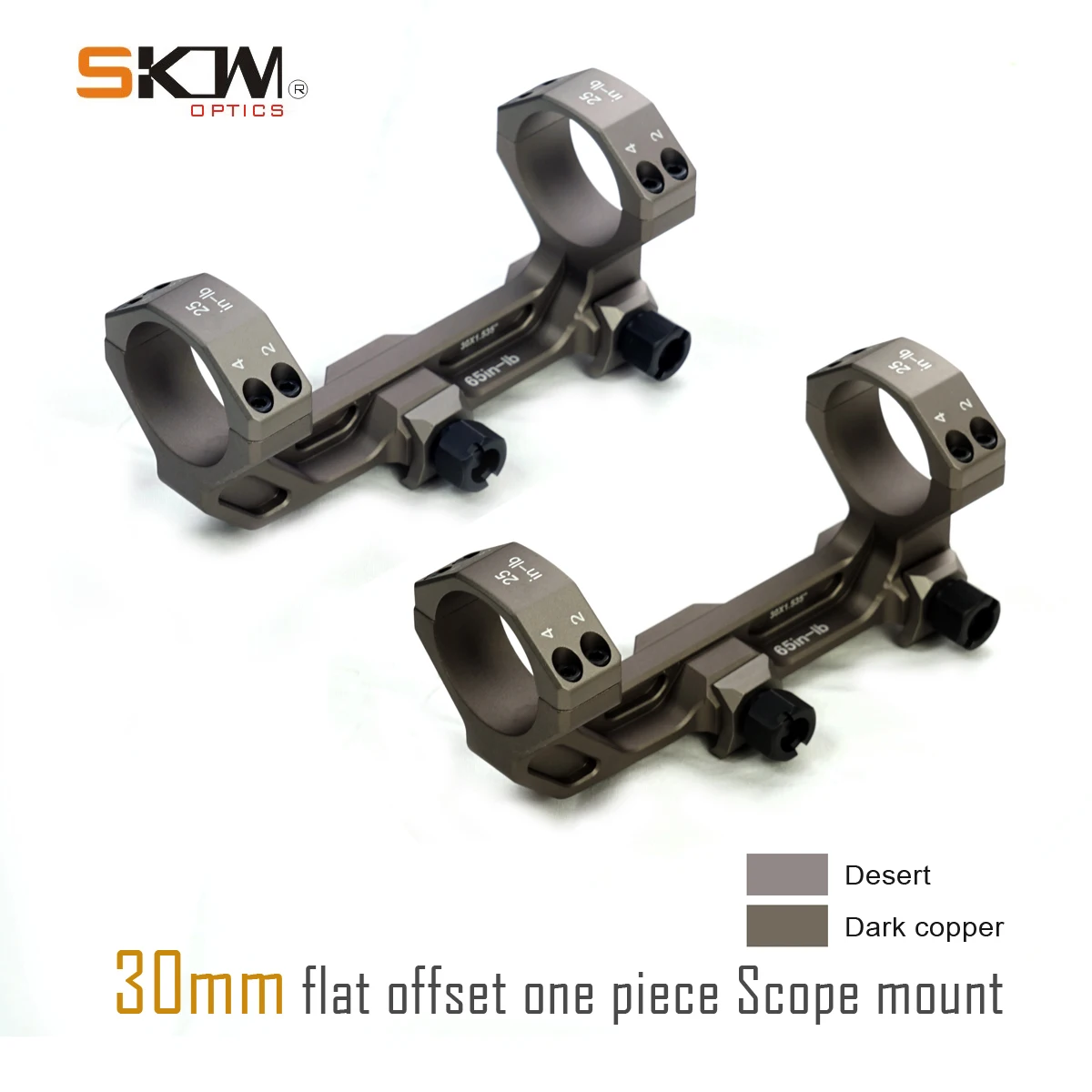 SKWoptics-Scope Mount for Picatinny Rails, AR15, M4, 30mm Rings, 1913