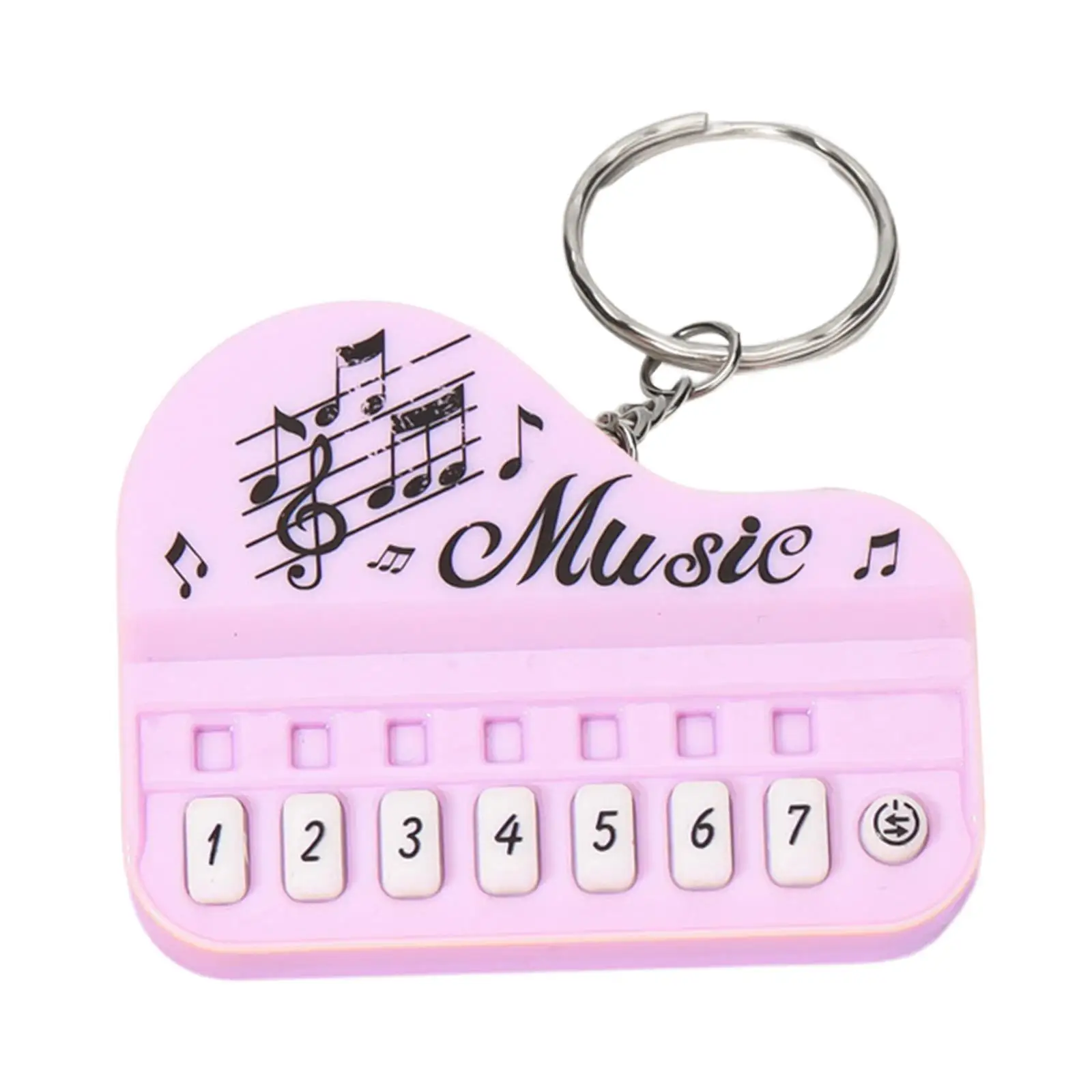 2-6pack Tiny Electronic Keyboard Key Chain Piano Keyboard Pendant for