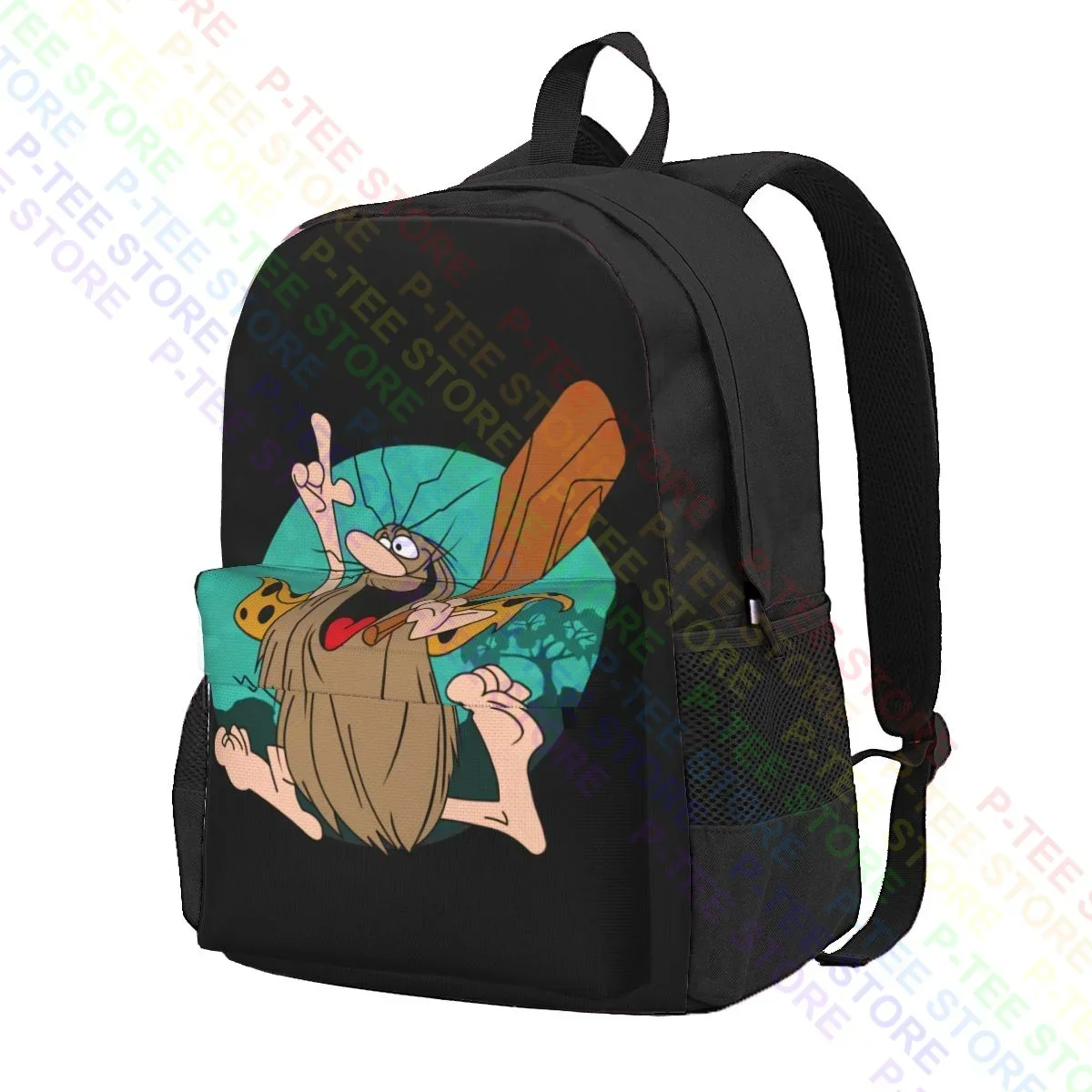 Captain Caveman Hanna Barbera  Large Capacity Backpack Print Shoe Bag Sports Style Outdoor Running