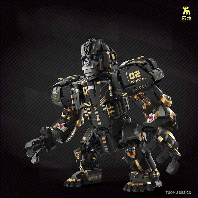 Bloques de construcción de chimpancé, capitán transformado, superpotencia, guerrero King Kong, líder gigante, Wuba, modelo ensamblado, Mech hecho a mano