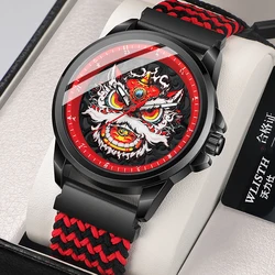 New Cool Street Personalized Men's Watch Student Watch Casual Trend Chinese Style Men's Quartz Watch