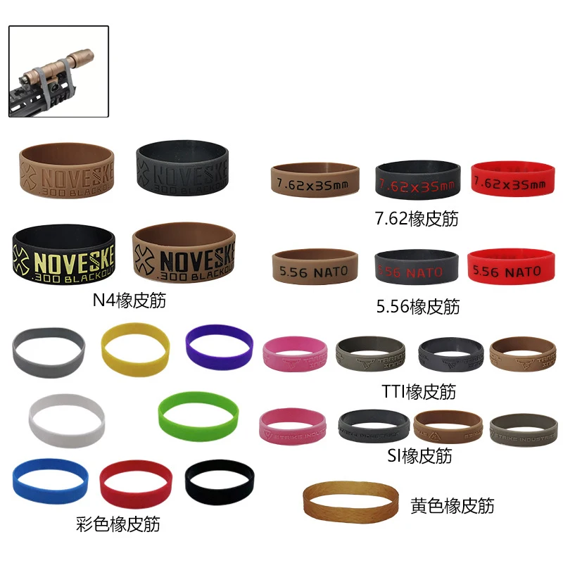 

4Pcs/Lot Tactical Magazine Marking Band Airsoft Rifle Elastic Mag Rubber Ring For 5.56 Nato Airsoft Rifle Hunting