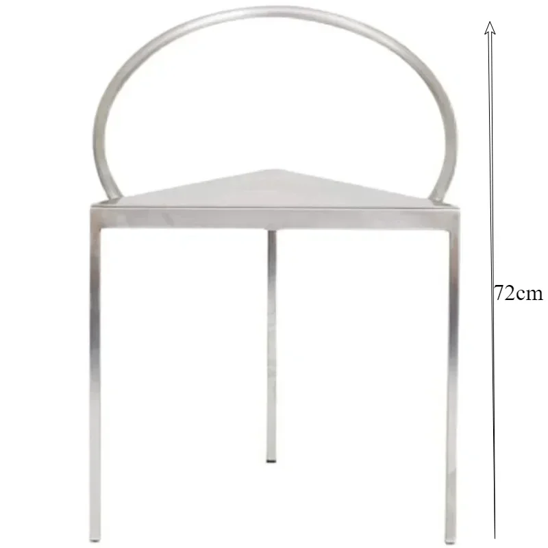 Living Metal Chair Back Support Lounge Designer Industrial Single Outdoor Metal Chairs Room Steel Sandalyeler Home Furniture