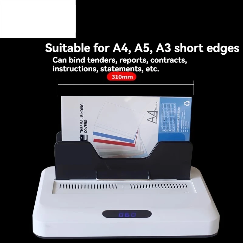 DC-1660 A4 Hot Melt Sealing Set Ordering Machine Proposal Automatic Document Gluing Machine Without Punching 6cm