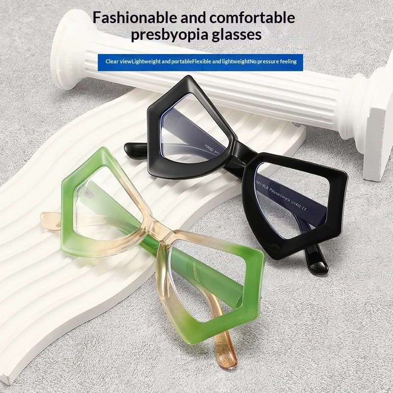 

Новые антисиние очки для чтения в европейском и американском стиле в стиле ретро с бабочкой, женские модные очки для пресбиопии среднего и пожилого возраста