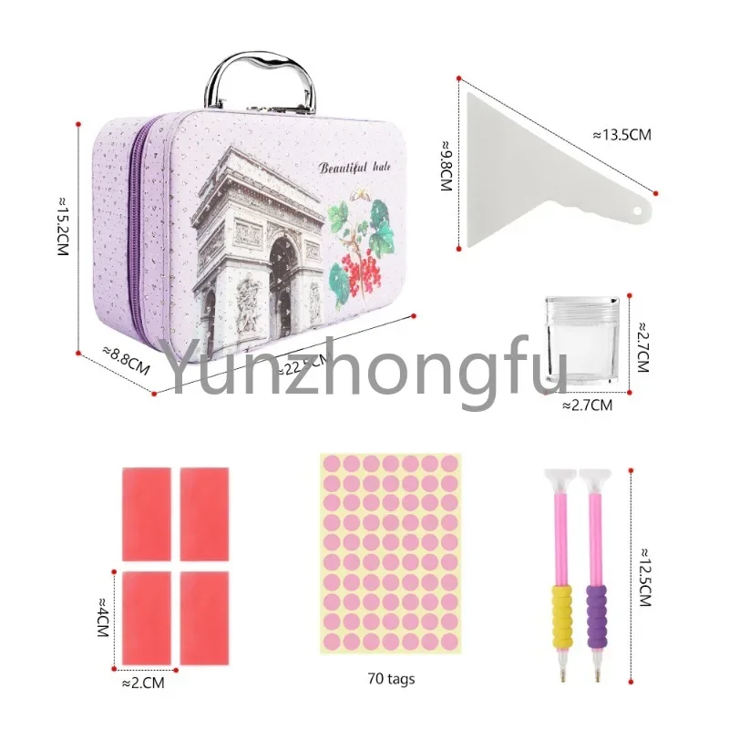 Wholesale New Storage Bag 56 Bottles Diamond Painting Tools Zipper   Embroidery Accessories Double Layer 10ml