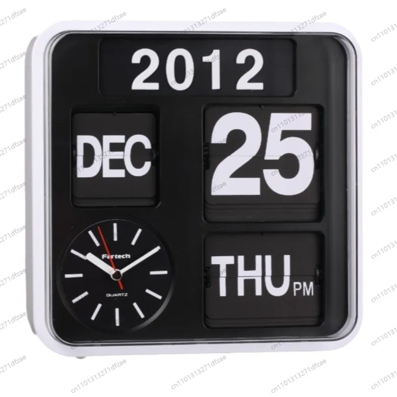 

Large Numbers Automatically Skip Calendar and Flip Wall Clock