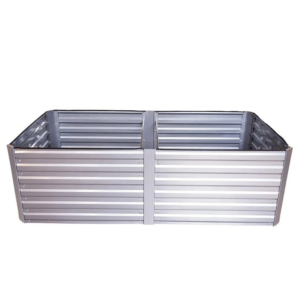 

Galvanized Metal Rectangle Raised Garden Bed Metal Garden Planter Box For Vegetables And Flowers Beds
