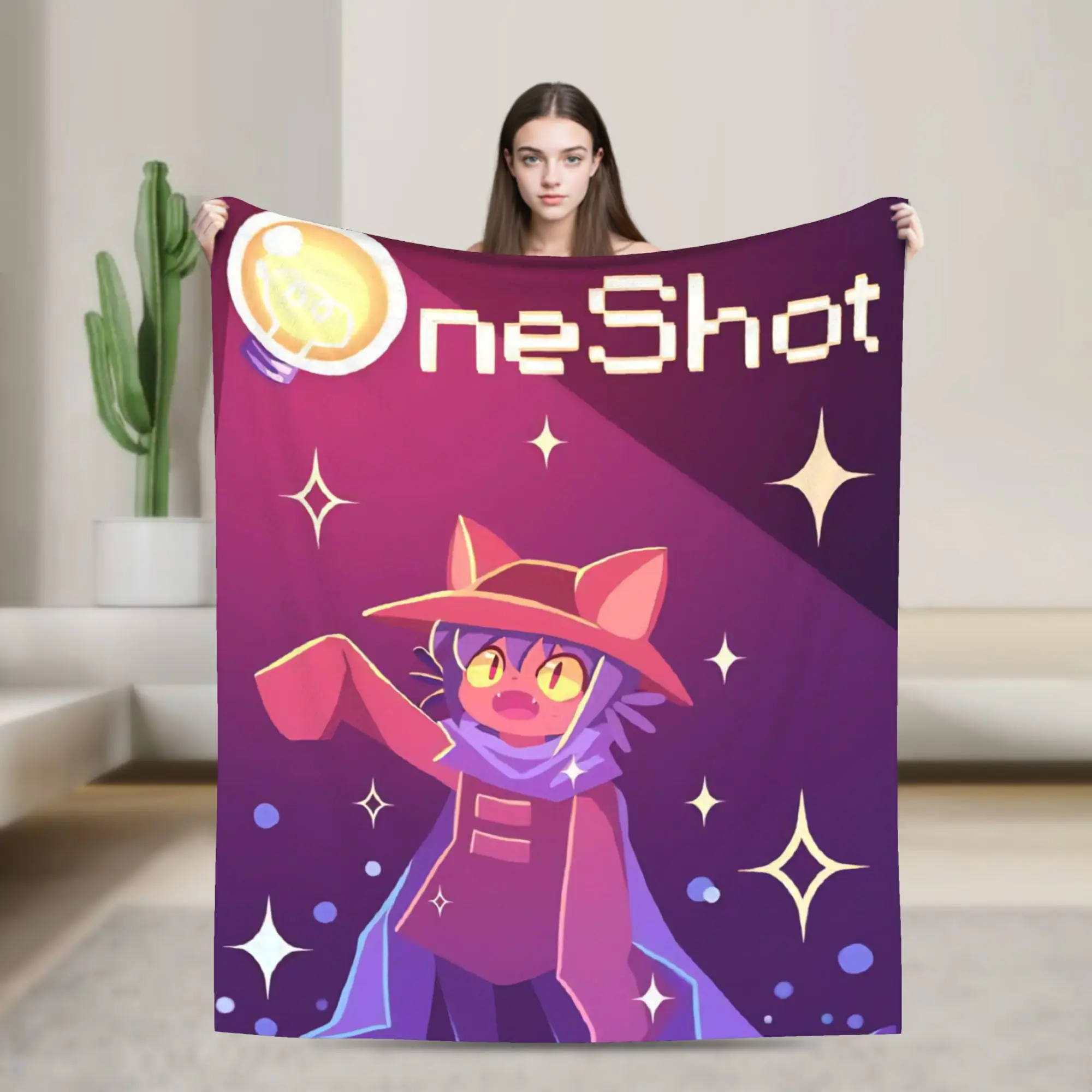 Super Soft OneShots Niko Throw Blanket Premium Fleece Flannel Lightweight  Bed Blanket Super Cozy Blankets All Season Use
