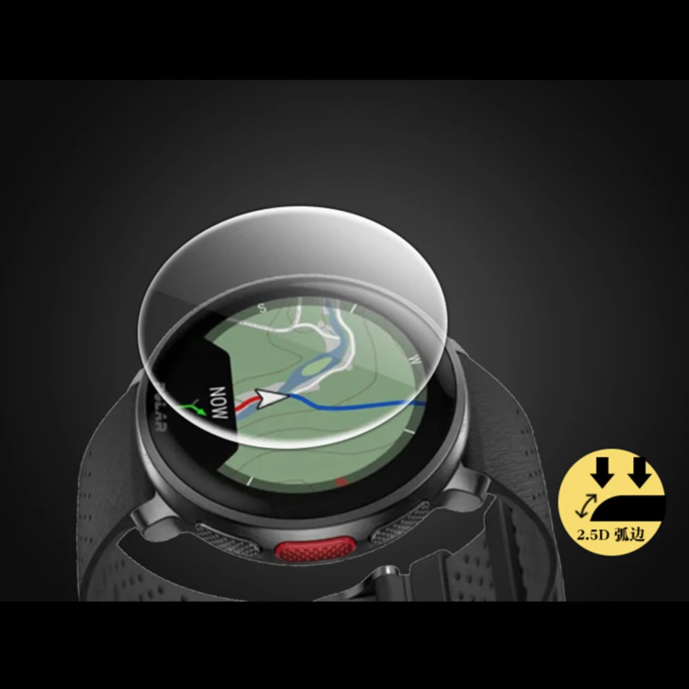 Polar Vantage V3 ウォッチ用 曲面3D複合素材フィルム ウォータージェルフィルム