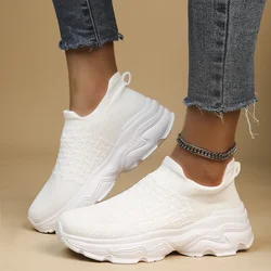 Women Breathable Sneakers Running Shoes Fitness Sports shoes Casual Sportwear Walking shoesOne pedal light socks and shoes