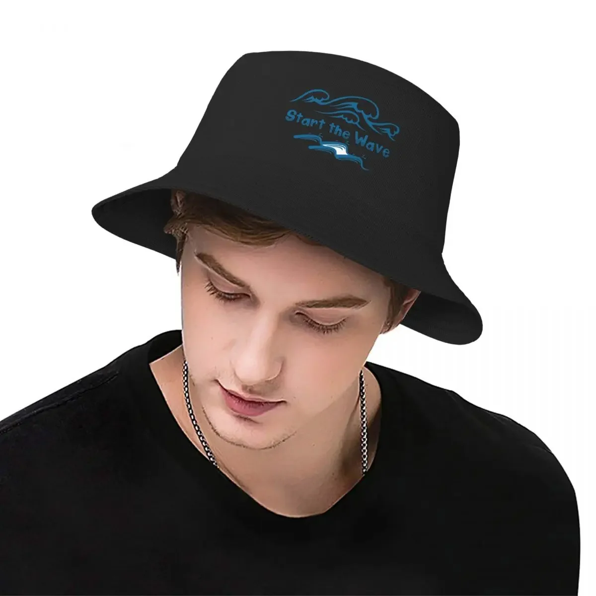 Beautiful Start The Wave! Design Bucket Hat Thermal Visor party Hat fashionable Military Tactical Cap Baseball For Men Women's