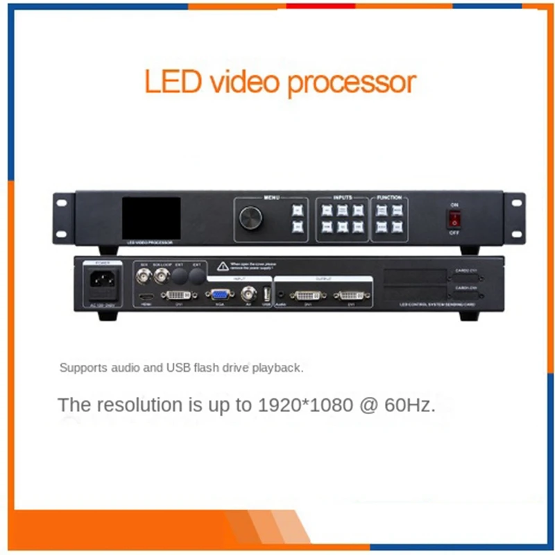 Video Processor Ams-Mvp300s Sdi Interface DVI VGA CV Input Support Linsn Sending Card Led Display Controller UK Plug