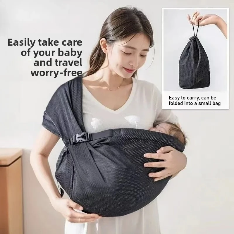 Portabebés portátil y almacenable, cintura frontal, portabebés, envoltura para niño, cinturón trasero ergonómico para bebé recién nacido