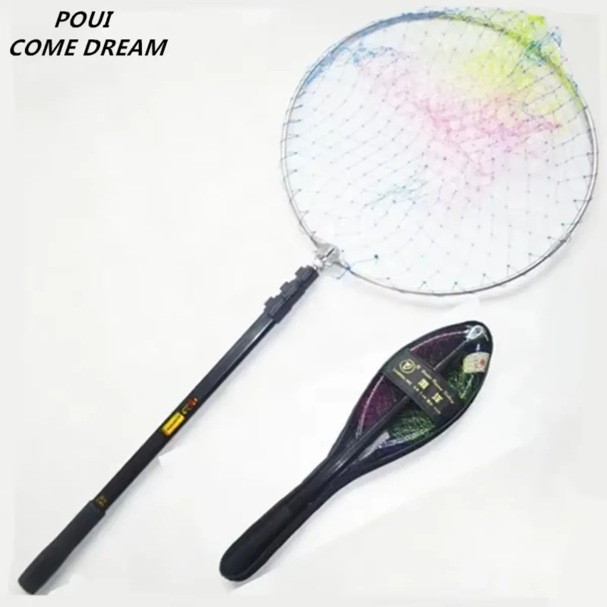 

Landing Net for Fishing Aluminum Alloy Telescopic Rod Fishing Accessories Folding Ring Rede De Pesca Dip Net Length 2m to 2.4m