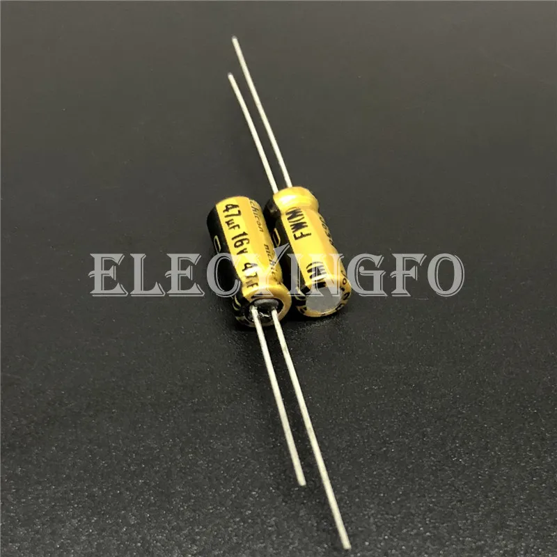 47uF 16V NICHICON FW Series 5x11mm 16V47uF Audio Aluminum Electrolytic Capacitor HIFI DIY