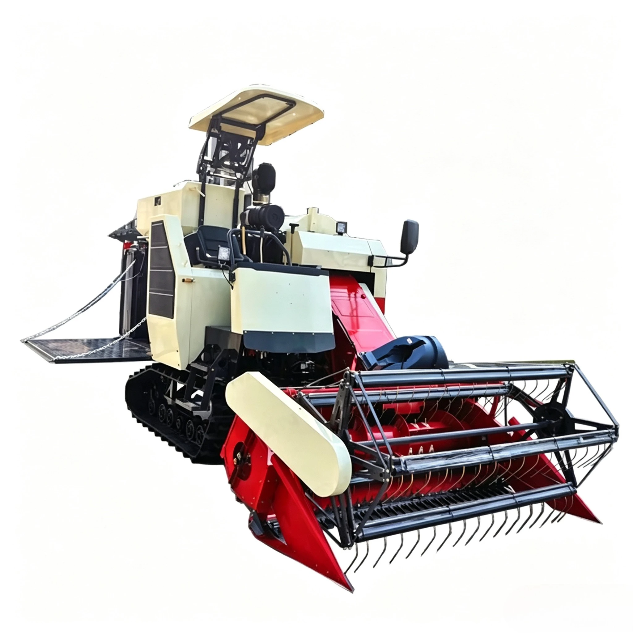 Rice Harvest Machine Self Propelled Harvester Combine Agricultural Farm Equipment Crawler Grain Harvest Machine Customized view 3
