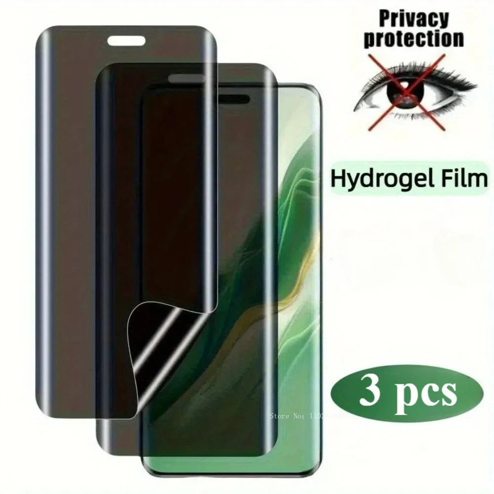 

3 шт. противошпионская гидрогелевая пленка для Honor 400, защитные пленки от царапин для Honor 400, мягкая конфиденциальная пленка для Honor 400 Lite Film