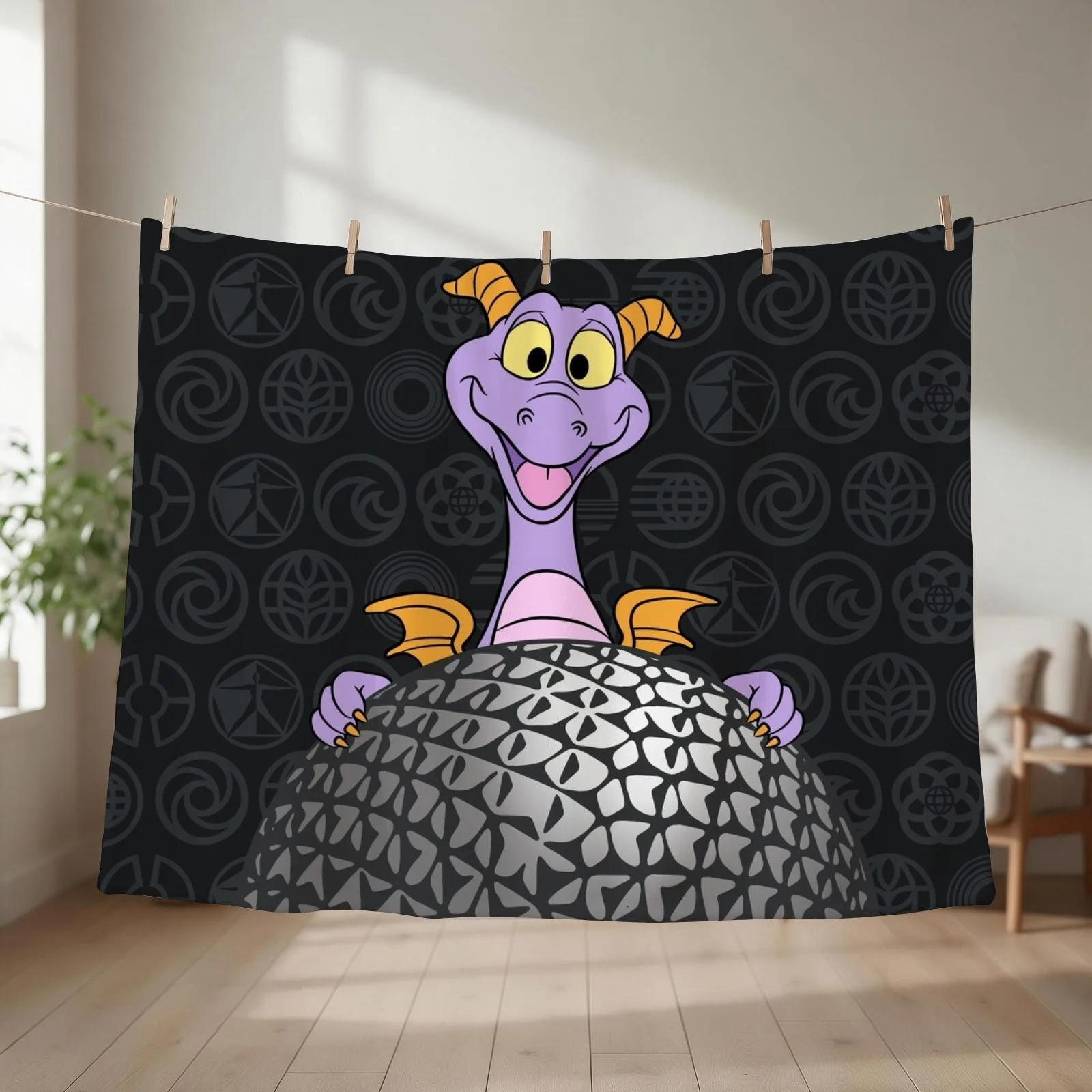 Figment BLK SSE Icons Throw Blanket Baby Giant Sofa Flannels Quilt Blankets