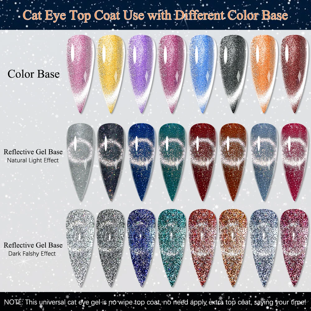 MIZHSE Holographic สะท้อนแสงเจลเล็บ 12PCS ชุดประกาย Glitter GEL สําหรับเล็บ Art Soak Off UV LED ชุดเจล