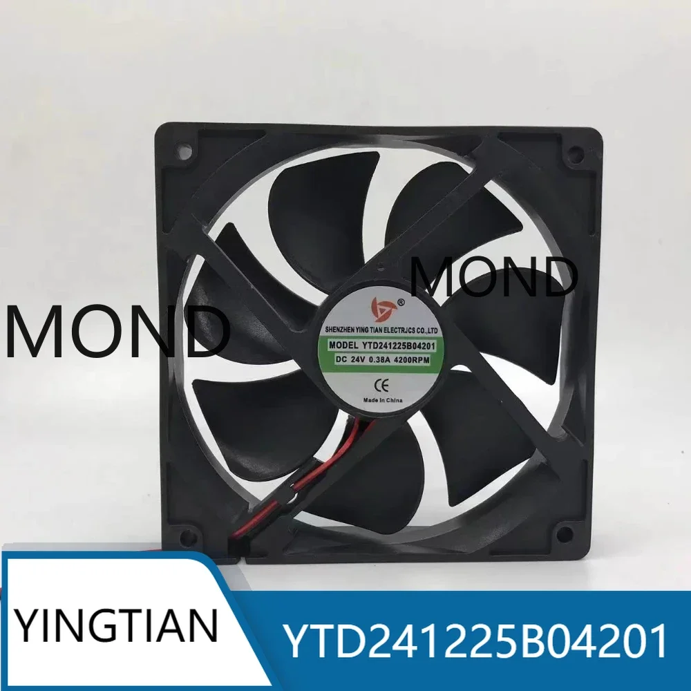 YTD241225B04201 YingTian Server Cooling Fan 24V 0.38A 1225 12CM 4200 RPM ZX7-400T Welding Machine Exhaust Radiator Fan