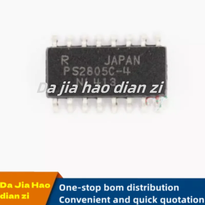 1pcs/lot PS2805C-4 SOP16 Optocoupler isolator ic chips in stock