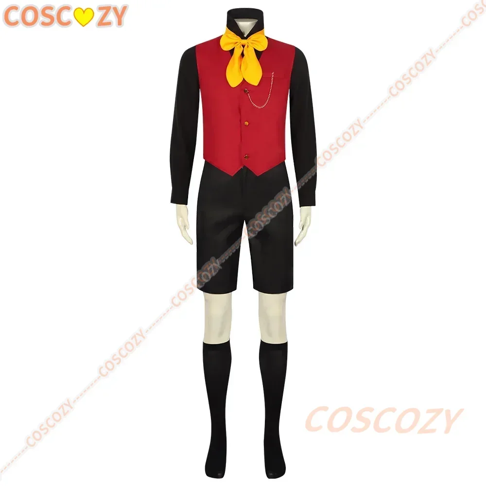 Cosplay Bye-Bye Earth Adenis Cosplay Costume Red Tuxedo Suit for Man  Bunny Ears Vest Short Socks for Party Halloween Xmas