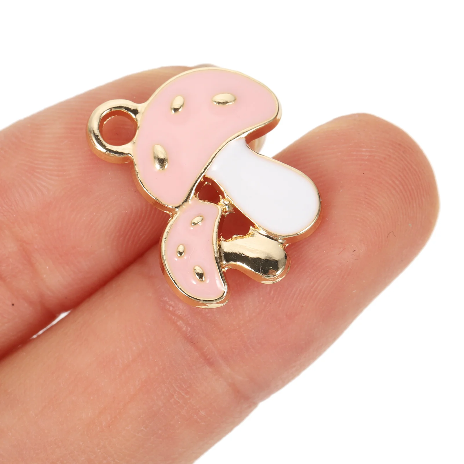 

50Pcs Mushroom Pendant Alloy Creative Unique Shape DIY Jewelry Making Charms Decorative Handcraft Accessories Mushroom Charms