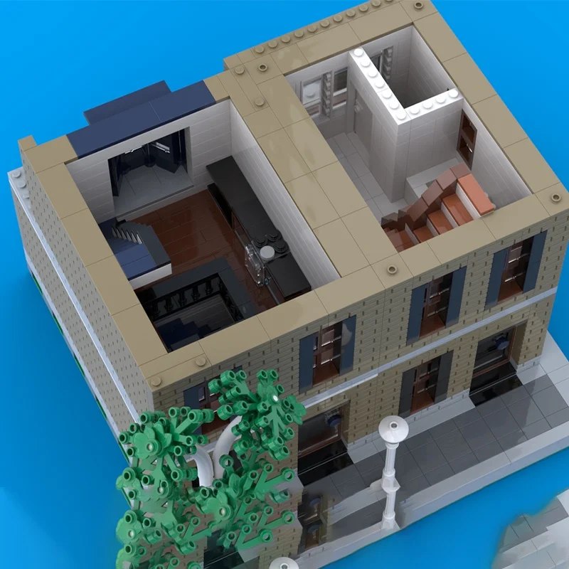 ตัวต่อโมเดลบ้านสไตล์ฝรั่งเศส 2573 ชิ้น แบบประกอบเอง ของเล่นสร้างสรรค์ ไอเดียของขวัญคริสต์มาส ตัวต่อสำหรับเด็ก