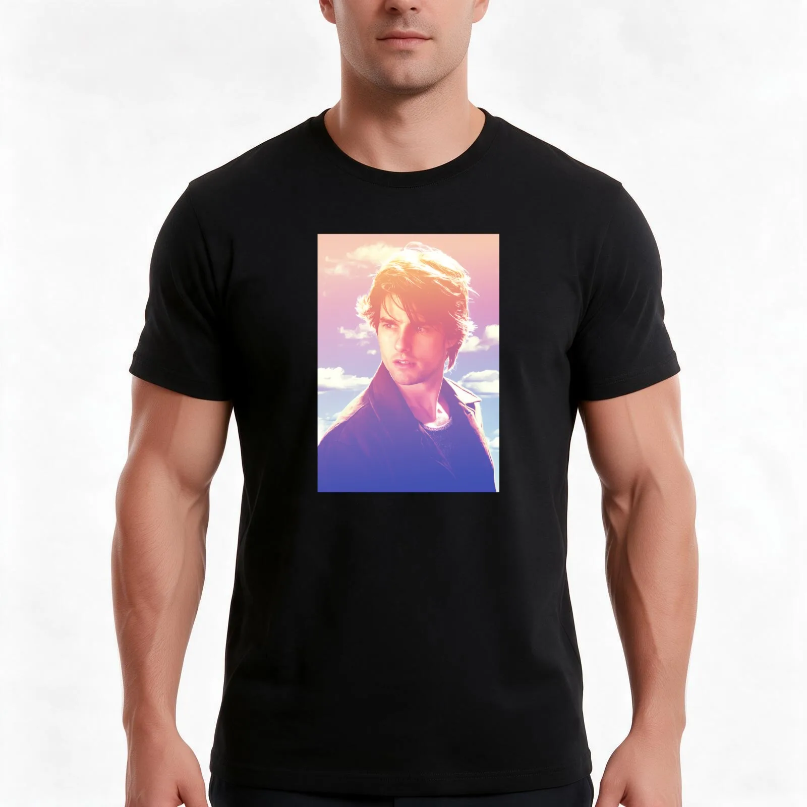 Vanilla Sky 2 T-Shirt Summer Casual Cotton Tee Oversized Streetwear Tops Vintage Graphic Print Loose Fit Short Sleeve