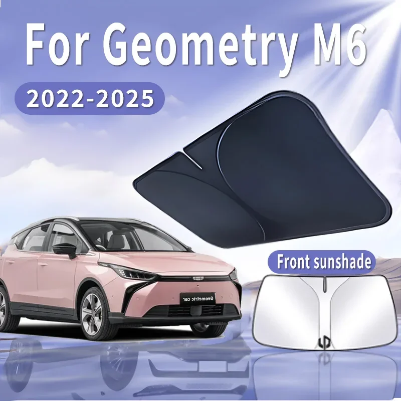 

Foldable Car Sun Visor For Geometry M6 2022~2025 2023 Front Windshield Sunshade Heat Insulation Summer Cooling Auto Accessories