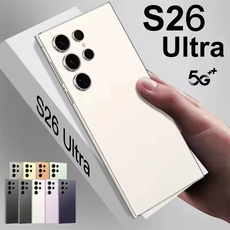 

HOT 2025 new S26 Ultra original intelligent 5G dual card dual standby Android 15 system global version 8000mAh battery