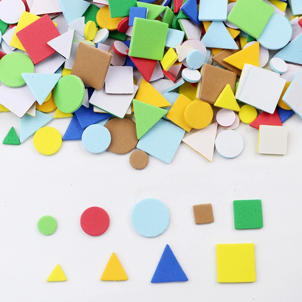 

Geometric Stickers Adhesive Foam Kids DIY EVA Shape Decor Wall Floor Window Door Crafts Self-Adhesive Decals Premium