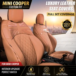 Premium Full Set Leather Seat Cover Interior Upgrade Custom For MINI Cooper F55 5 Doors F56 Hatchback F57 Covertible 2025 2024