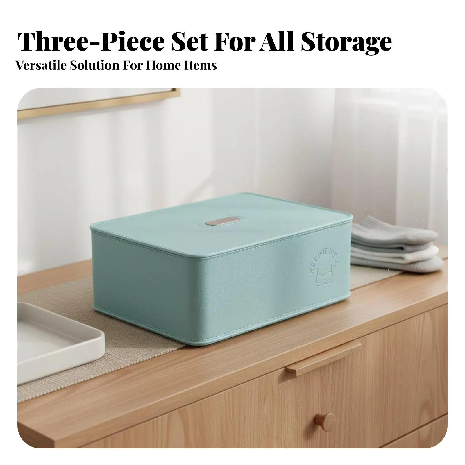 3 Pieces Underwear Storage Box Set Compartmentalized Sock and Bra Storage Bins Space Saving Underwear Organizer Set for