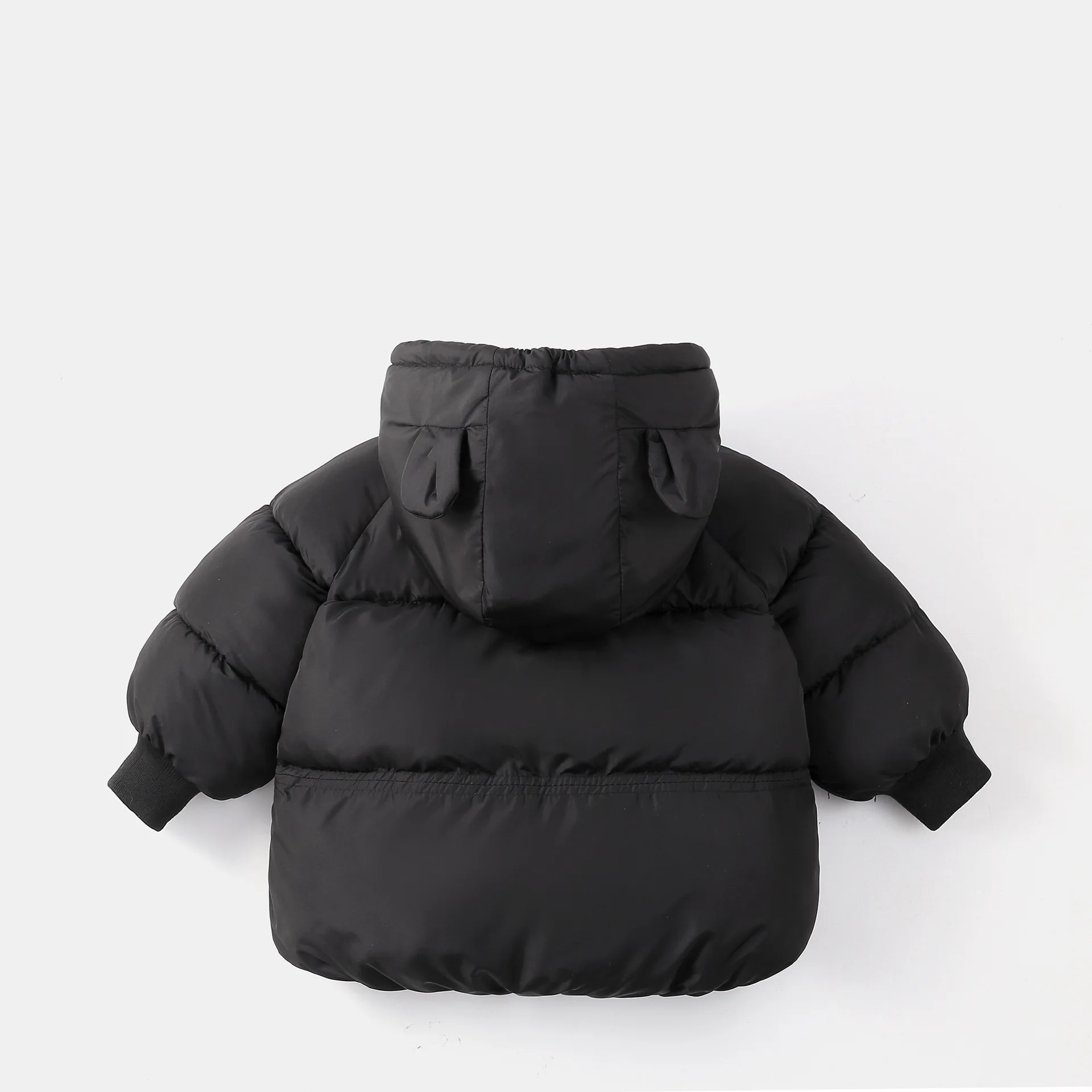 New 2025 Baby Boys Girls Hooded Zipper Cartoon Bear Down Jackets Children's Winter Cotton-padded Thicken Warm Coat Outerwear
