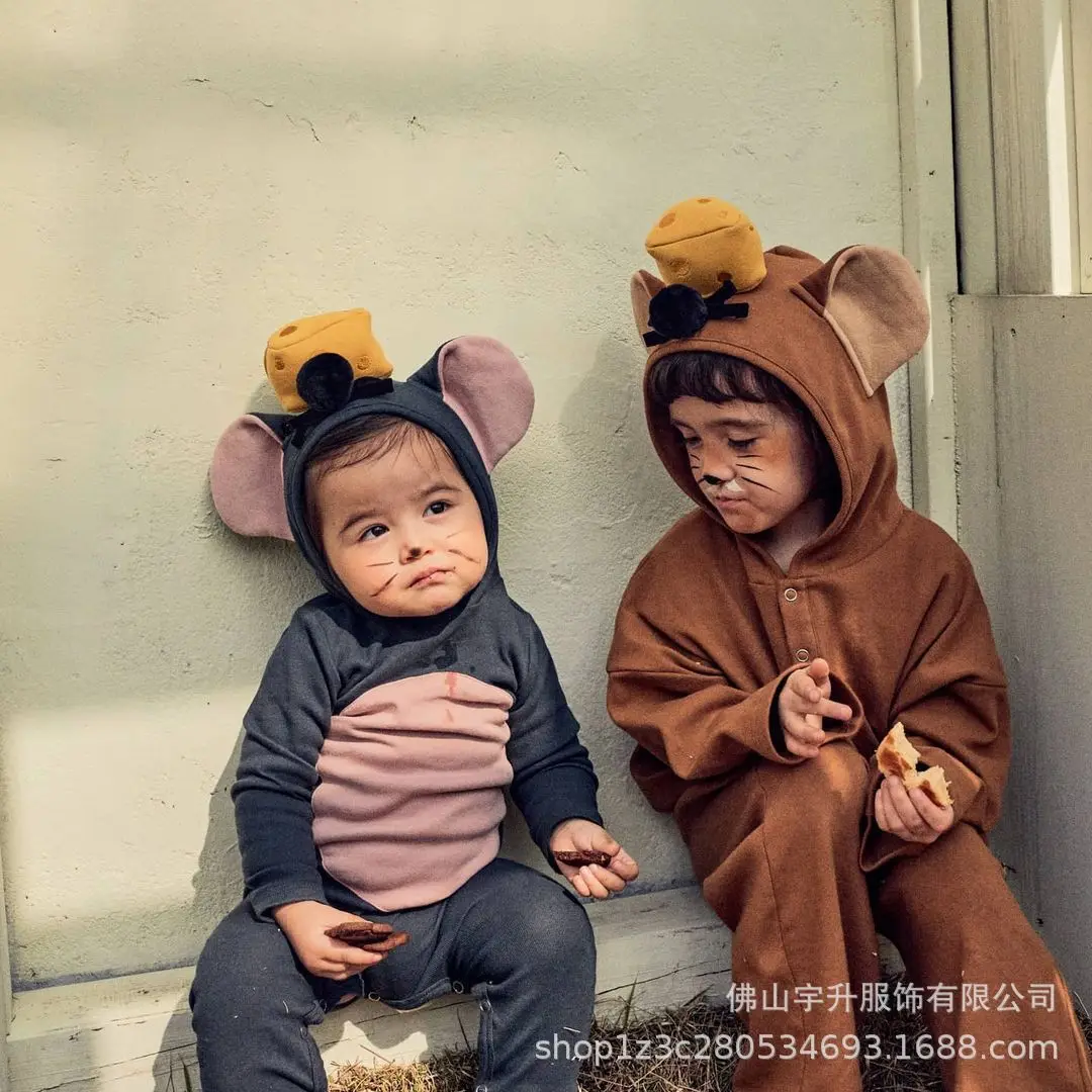 Newborn Baby Clothes Mouse Top Cake Bodysuit Autumn Winter 2023 Fashion Cute Baby Boy One Piece Clothes Toddler Girl Onesie