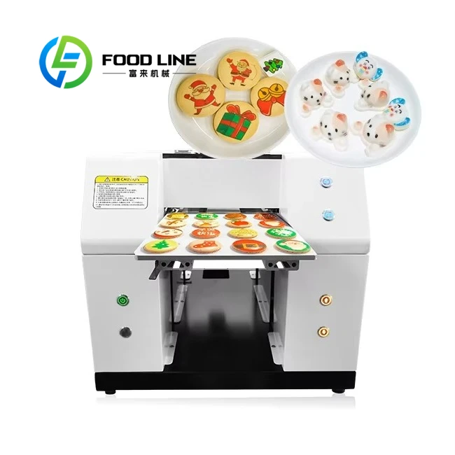 

Customize A4 Flatbed Inkjet Edible Ink Printer Automatic High-Resolution Flex Printing Machine For Cakes Cookies & Desserts