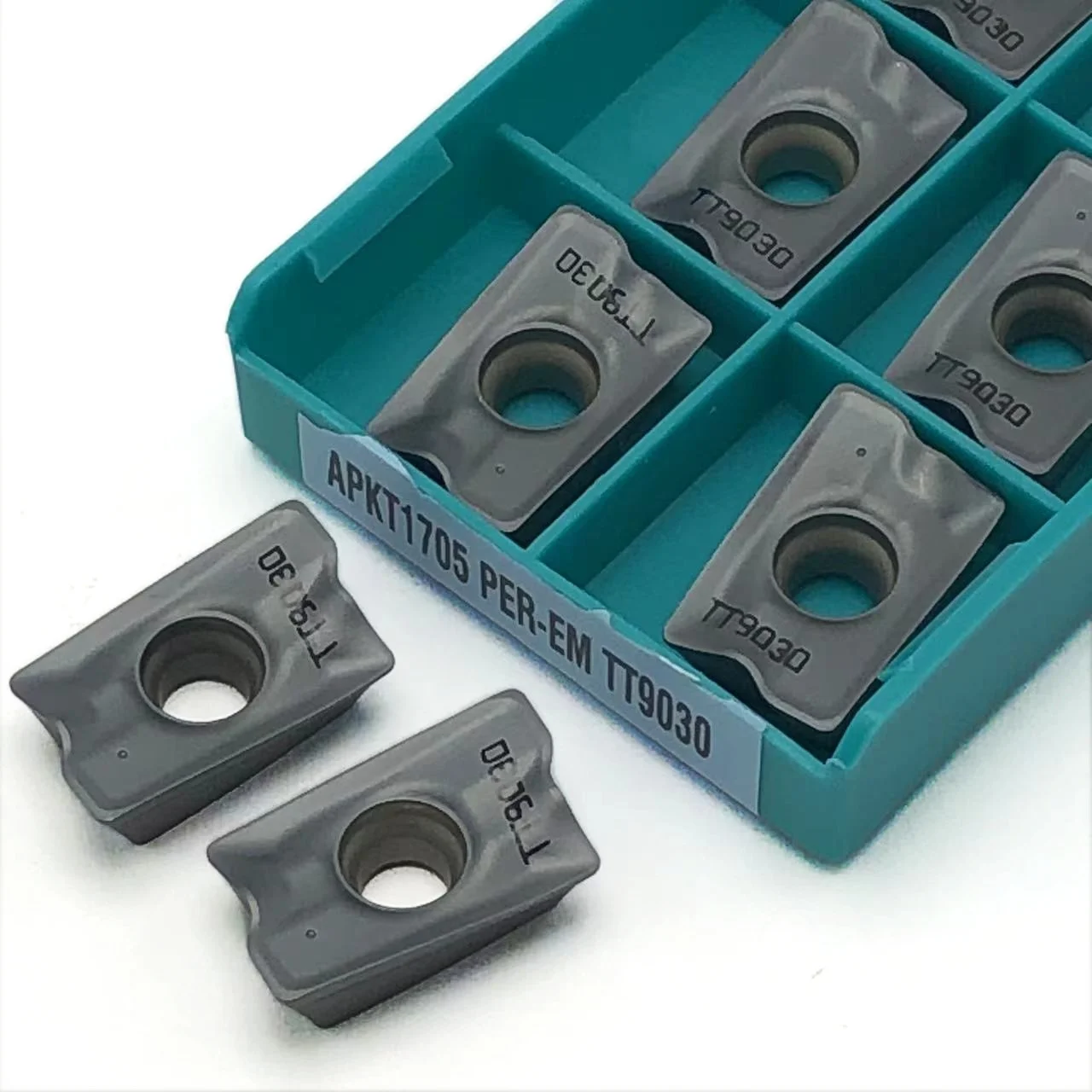 Tokarka CNC narzędzia, płytki frezarskie, 100% Original APKT1705PER -EM TT9030 TT9080 10pcs
