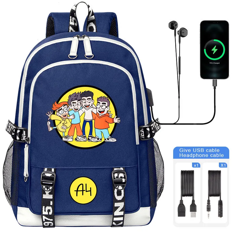 

Рюкзак USB A4 Lamba Vlad A4 Школьная и дорожная сумка для мальчиков, девочек, подростков, мужчин — модная большая вместимость»