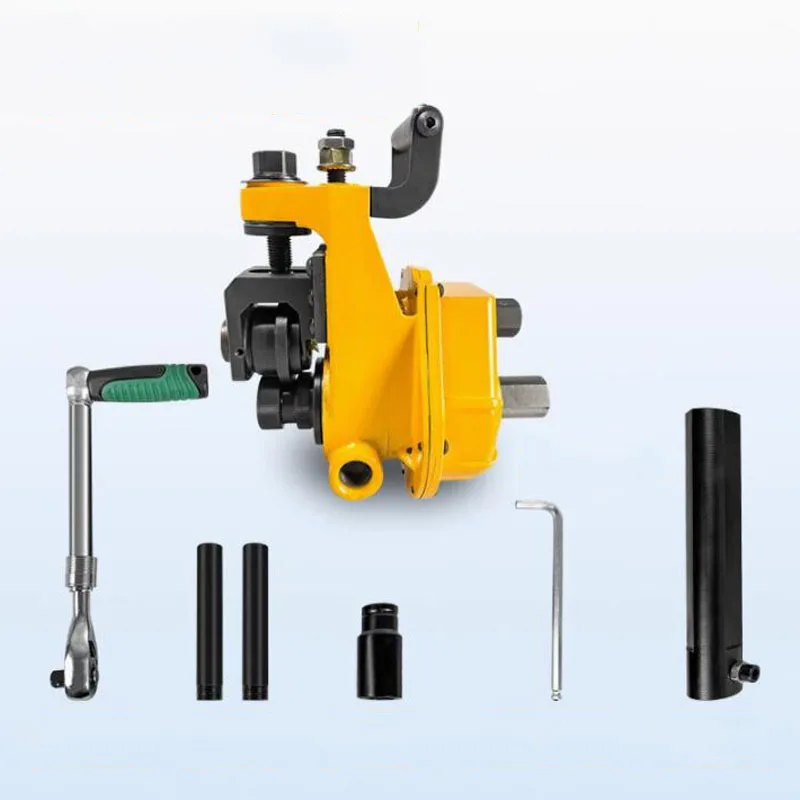 Machine portative de bord réglable de profondeur d'acier inoxydable, machine manuelle de rainure de tuyau de 50-165mm