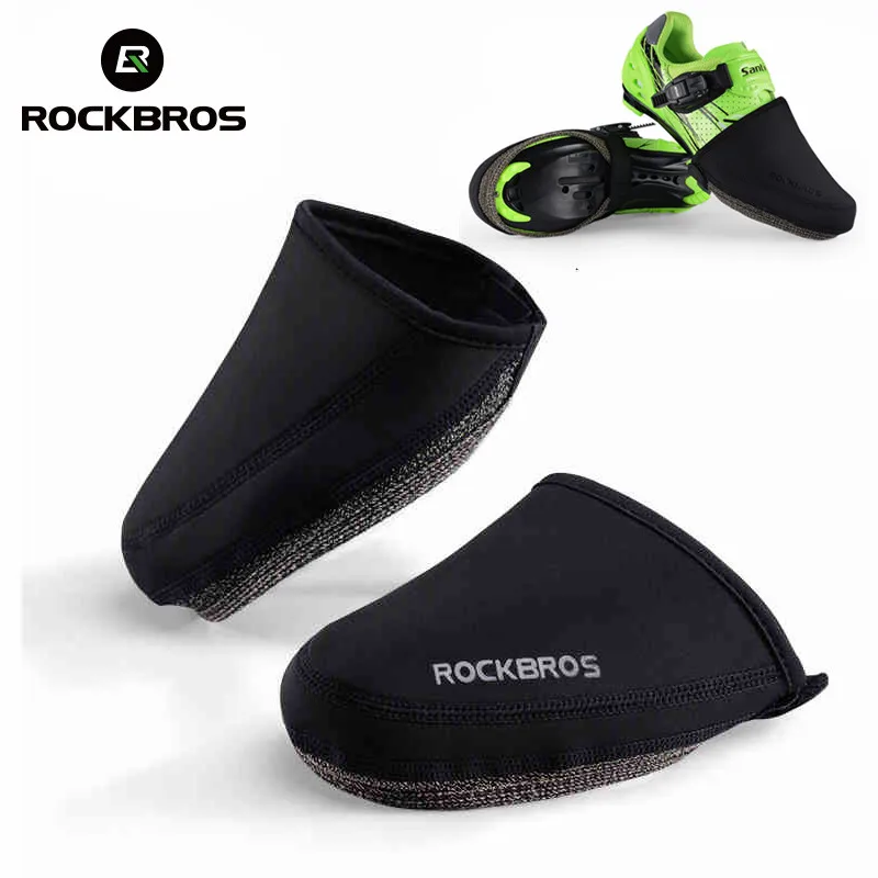 ROCKBROS pokrowiec na buty rowerowe wiatroszczelna tkanina odporna na ścieranie utrzymuj ciepło półbuty MTB Road pokrowce na buty rowerowe czarny