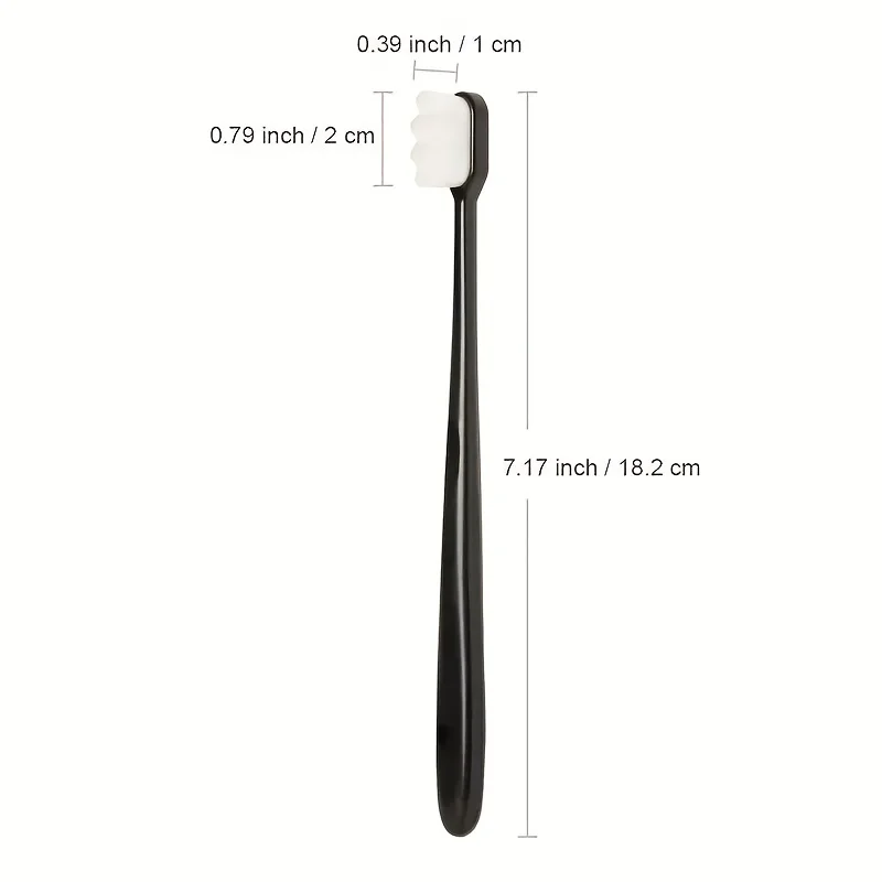 Ultra Fine Soft Bristled Toothbrush Million Nanometer Bristles Gentle Adults Deep Cleaning Portable Travel Oral Care Tool
