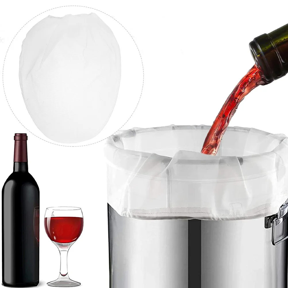 

6Pcs Paint Filter Bags Elastic Opening Durable Nylon Paint Strainer Bag for Chemical Liquid Ink Filtration Heavy Duty Mesh