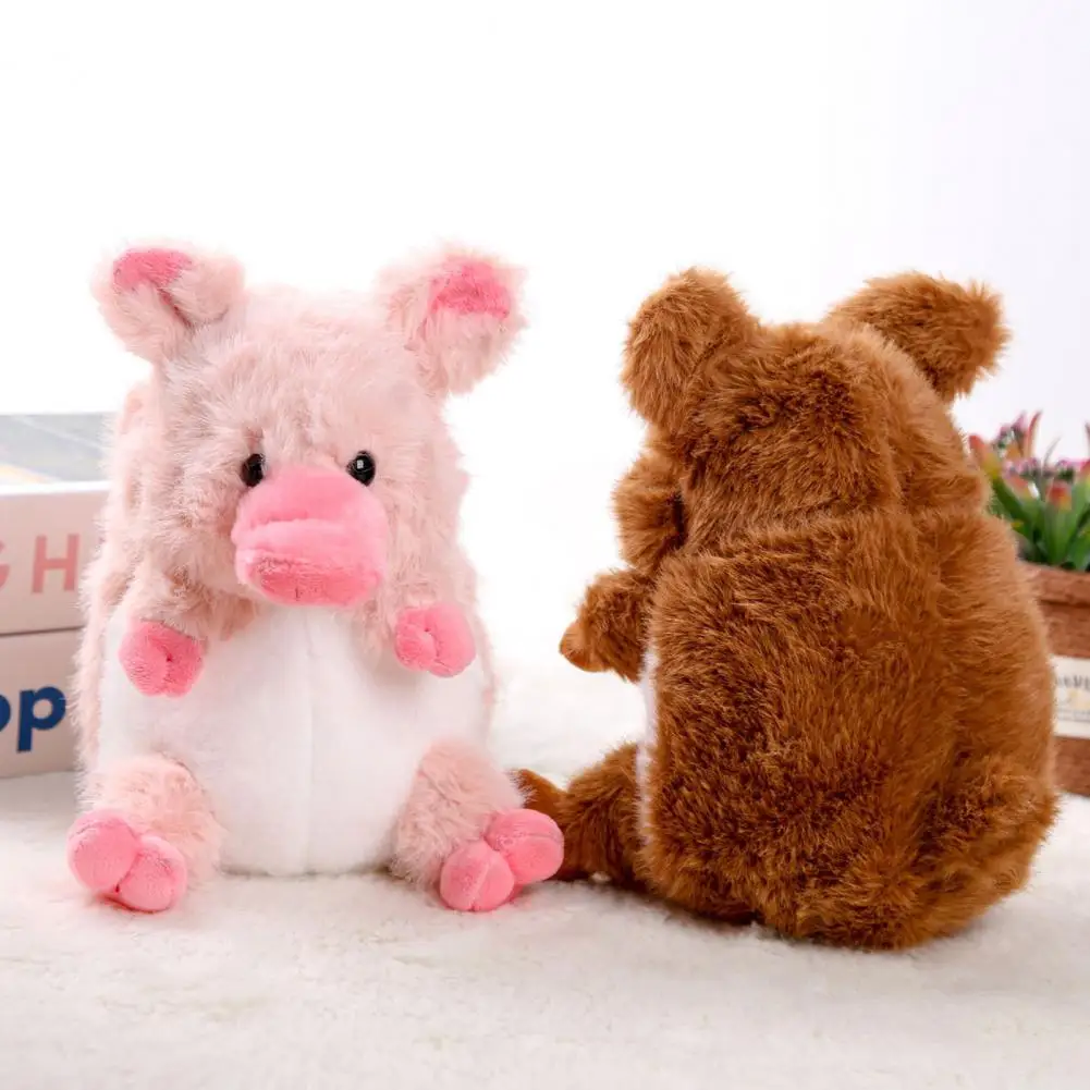 Animal relleno de lana suave, muñeco de jabalí de lana suave con relleno de algodón Pp para comodidad de soporte emocional para niños