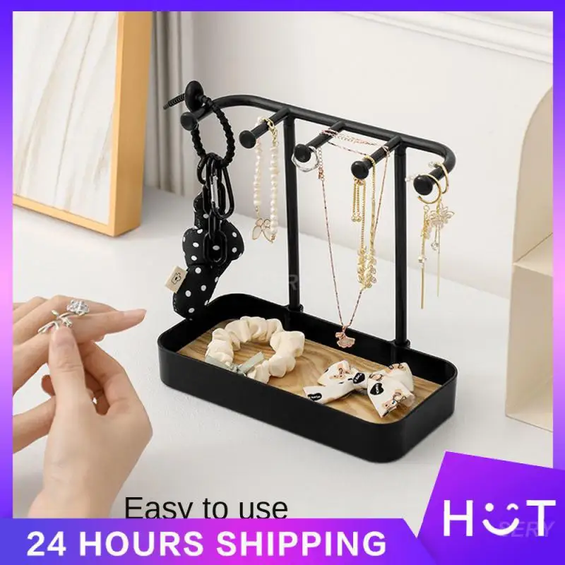 

Storage Rack Beautiful Anti-slip Storage Suspension Household Exposure Large Capacity Jewelry Zoning Tidy Up Display Pallet