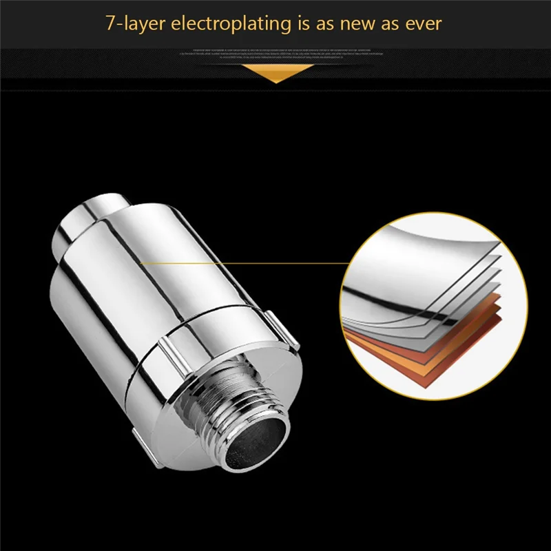 

Съемный фильтр для душевой насадки с фильтром из углерода PORK, очищающий фильтр для удаления примесей, аксессуары для ванной комнаты