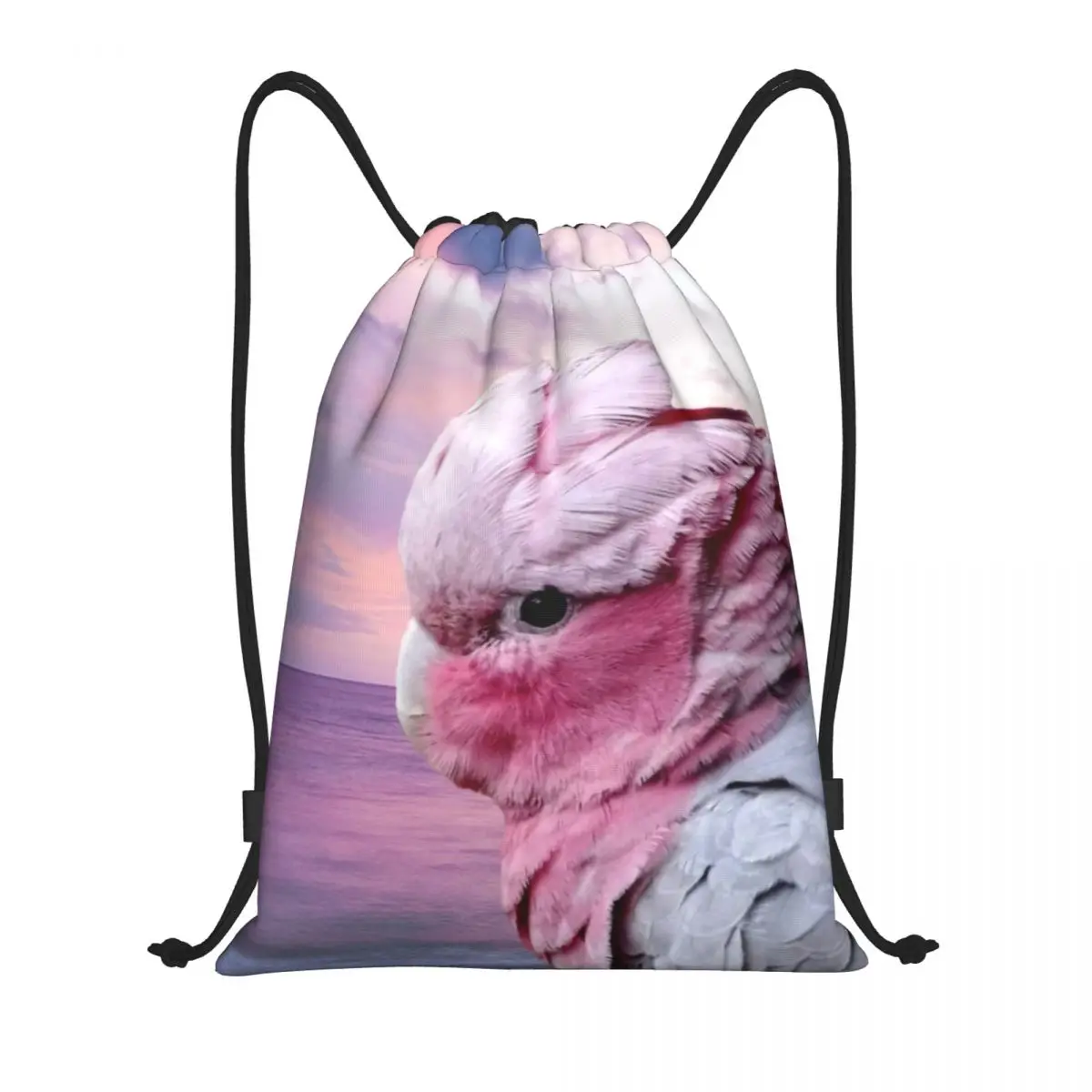 Custom Parrot Galah Cockatoo Drawstring Bag for Training Yoga Backpacks Men Women Bird Sports Gym Sackpack