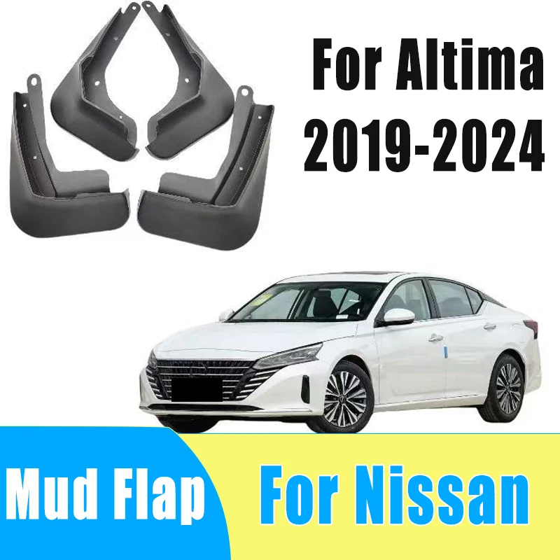 

4pcs Auto Tire Mudguard Waterproof Prevent Mud Splashing Car Mud Flap Fender Trim Accessory For Nissan Altima 2019-2024 2023